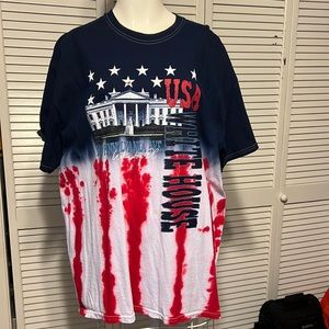 White House T-Shirt Size XL Color Red White Blue very clean patriotic shirt